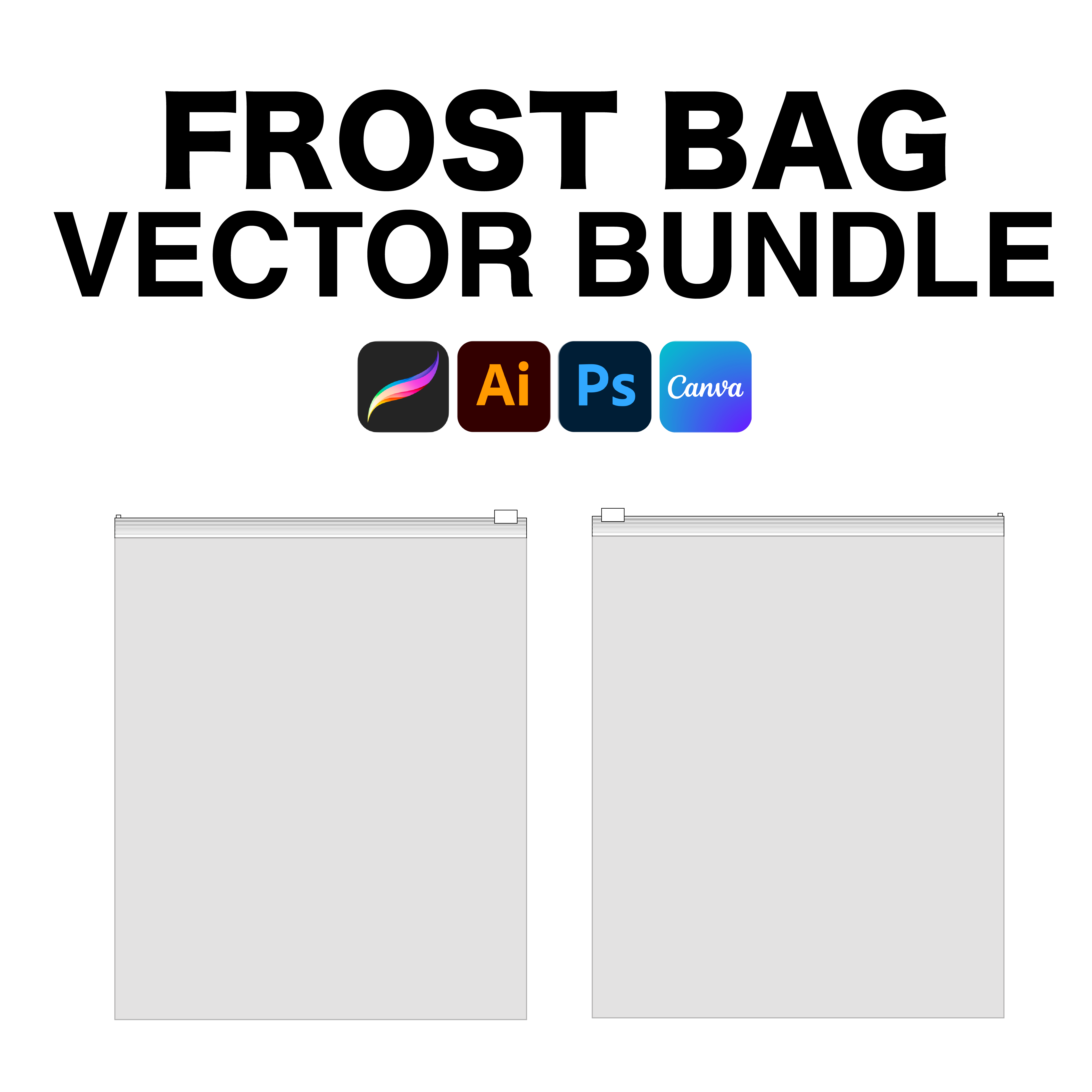 Png Ziplock Bag Vector Vector Frost Bag Mockup – LivelyLys