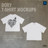 Boxy T-shirt Mock-up