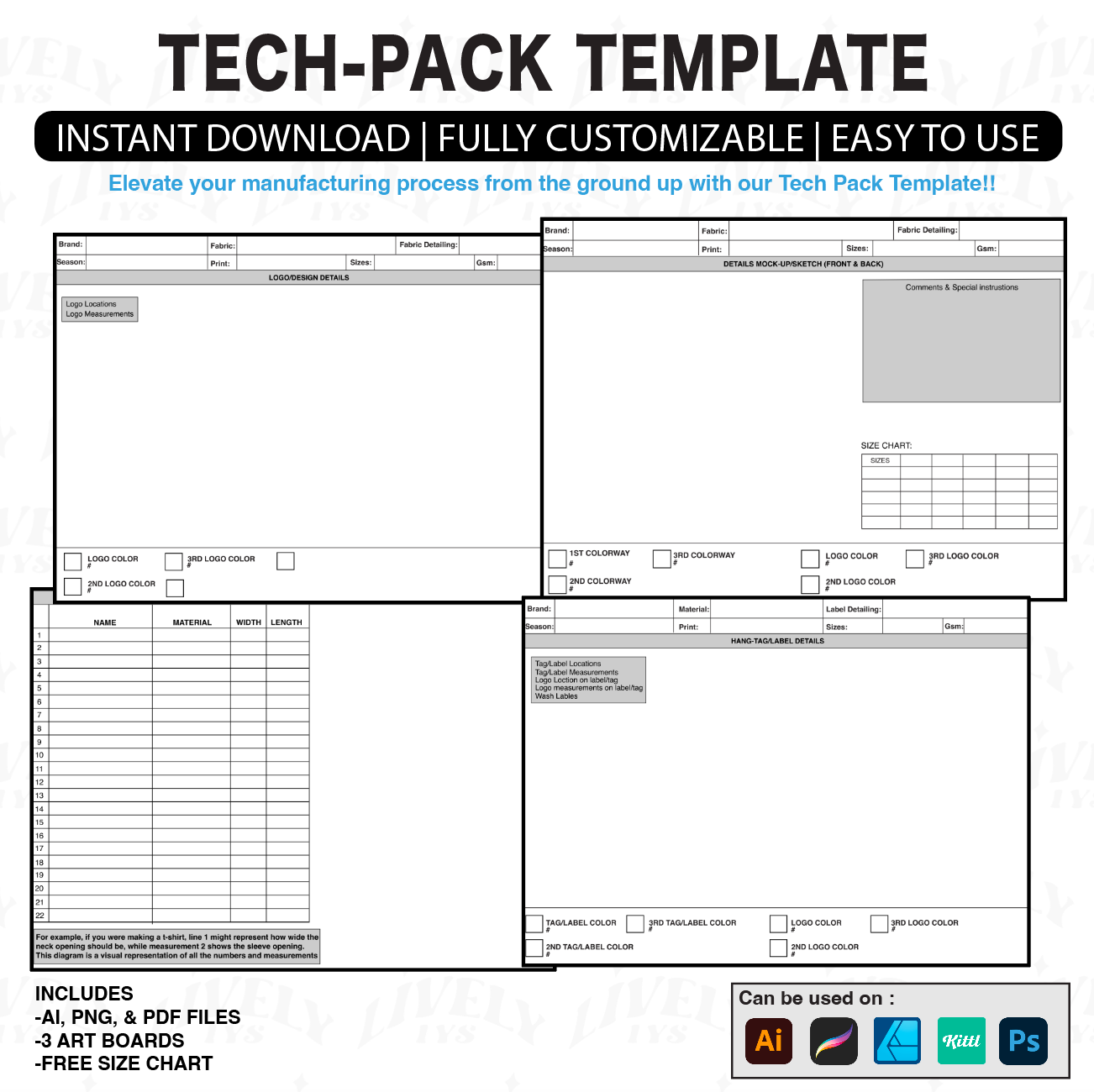 LivelyLysTech Pack Template