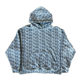 Blue Skulls Fleece Hoodie