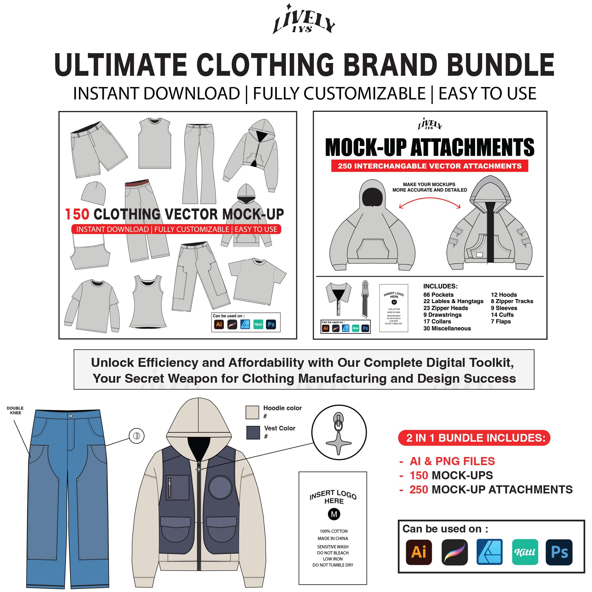 Mock-ups & Mock-up Attachments Bundle